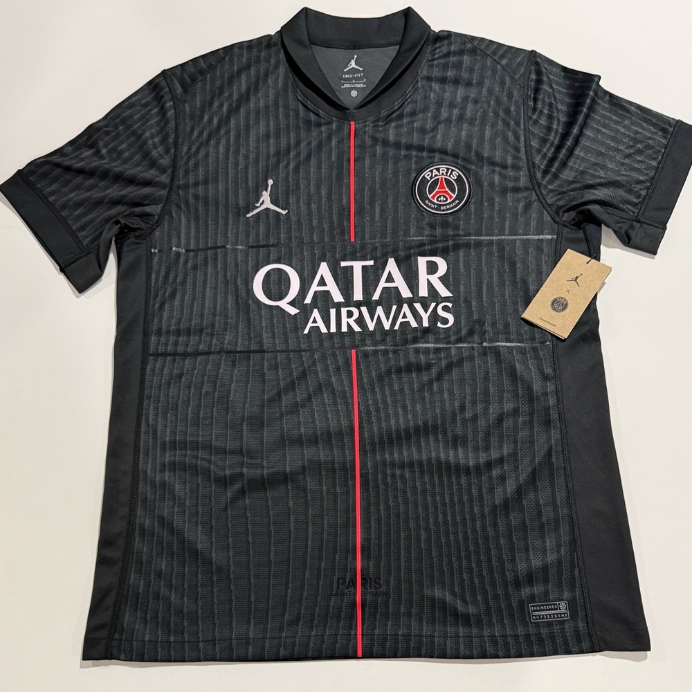 PSG Jordan Fourth Stadium Shirt 2025-26 - with O.Dembélé 10 printing size L. - Picture 2 of 7